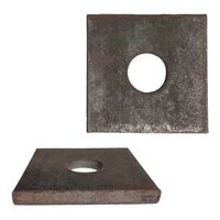 7/8" x 2" Square Plate Washer, (2" Square, 1/4" thick), Plain